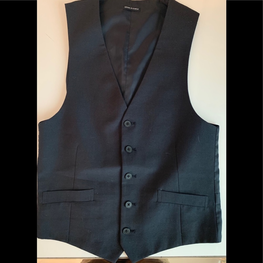 All black Formal vest